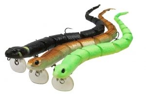 Nástraha 3D Snake Had 20cm 25g Green Fluo zelený